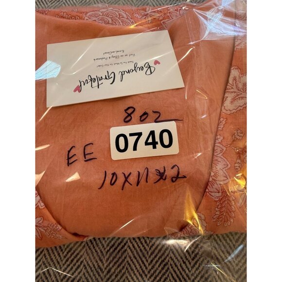 Vince Camuto Womens Pink Paisley Print V-Neck Ruffle Sleeve Sheer Blouse with li - Picture 11 of 11